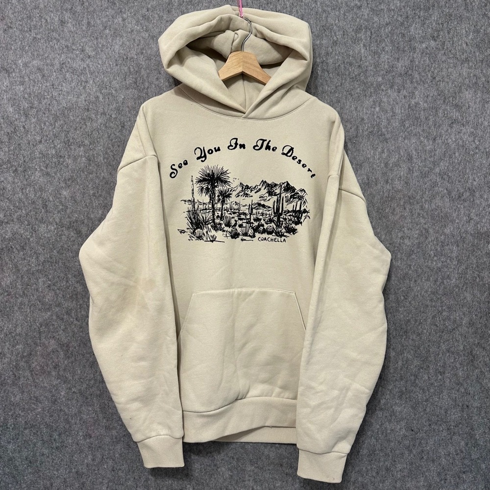 Coachella See You‎ In The Desert Heavyweight Hoodie Size L